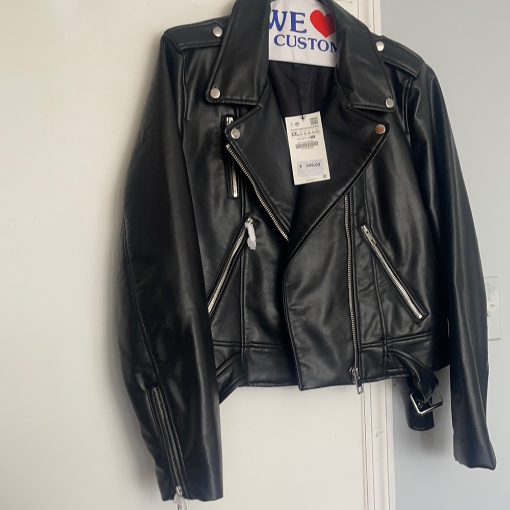 Zara leather jacket